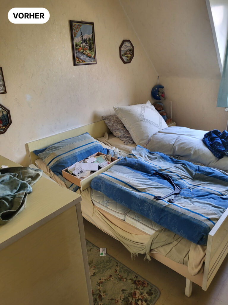 messi enrümpelung schlafzimmer